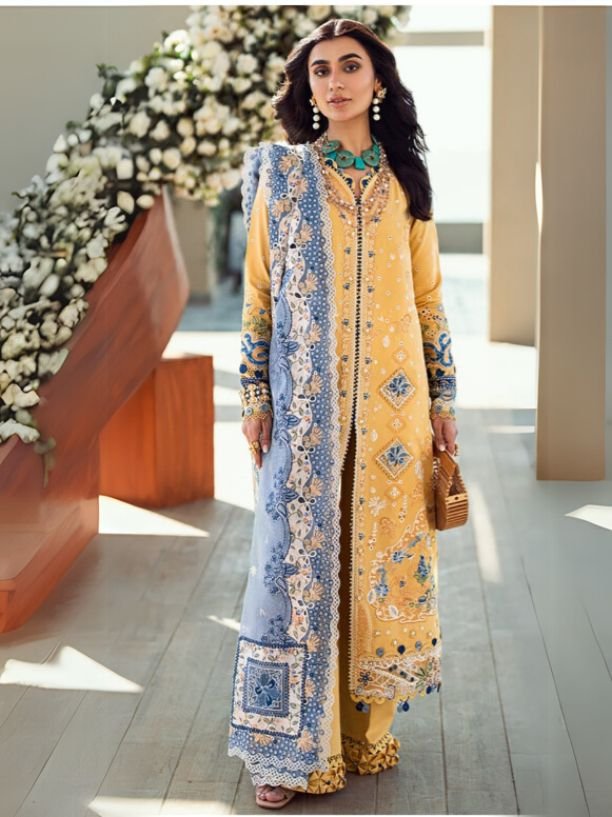 Qalamkar - Sahil Luxury Embroidered Lawn FK-06 Natalie